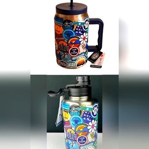 Life Is Good 2pc Set (Mug+Bottle) Each with a 50oz Capacity